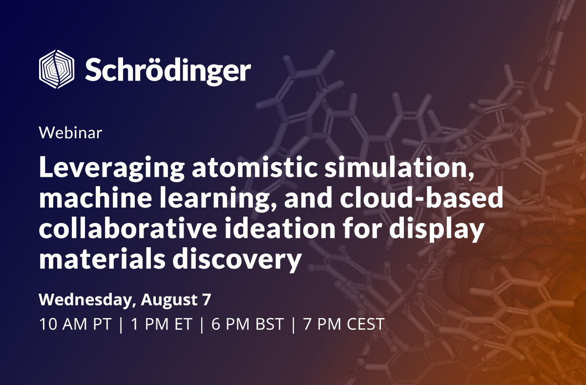 OLED-Info Webinar | Schrödinger